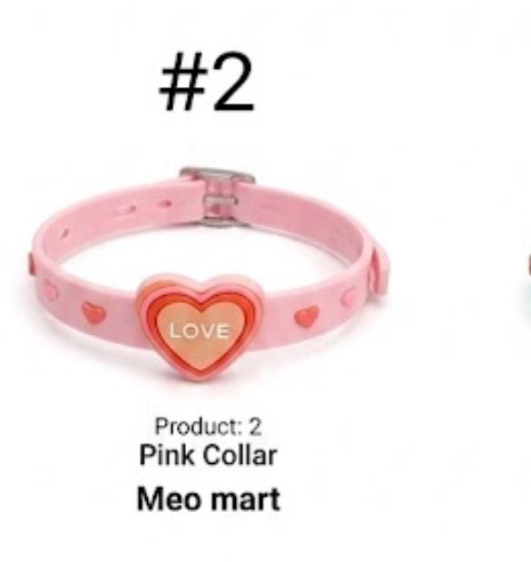Cute Floral Cat Collar – Adjustable Soft Pet Collar with Heart Charm