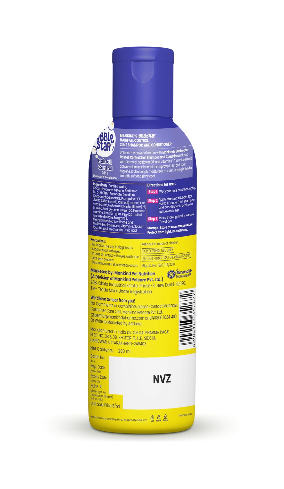 Bubble star Moisturizing & Itch Relief