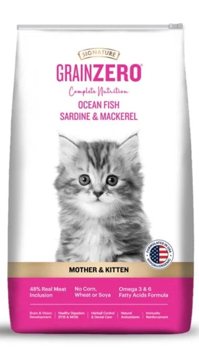 Signature Grain zero Mother & Kitten Ocean Fish Sardine & Mackerel 3 Kgs