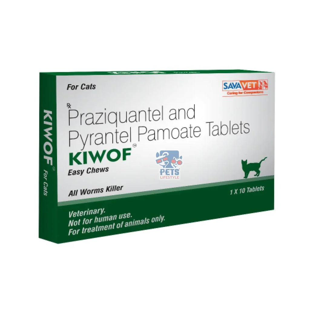 Savavet Kiwof Cat Deworming Tablet (pack of 10 tablets)