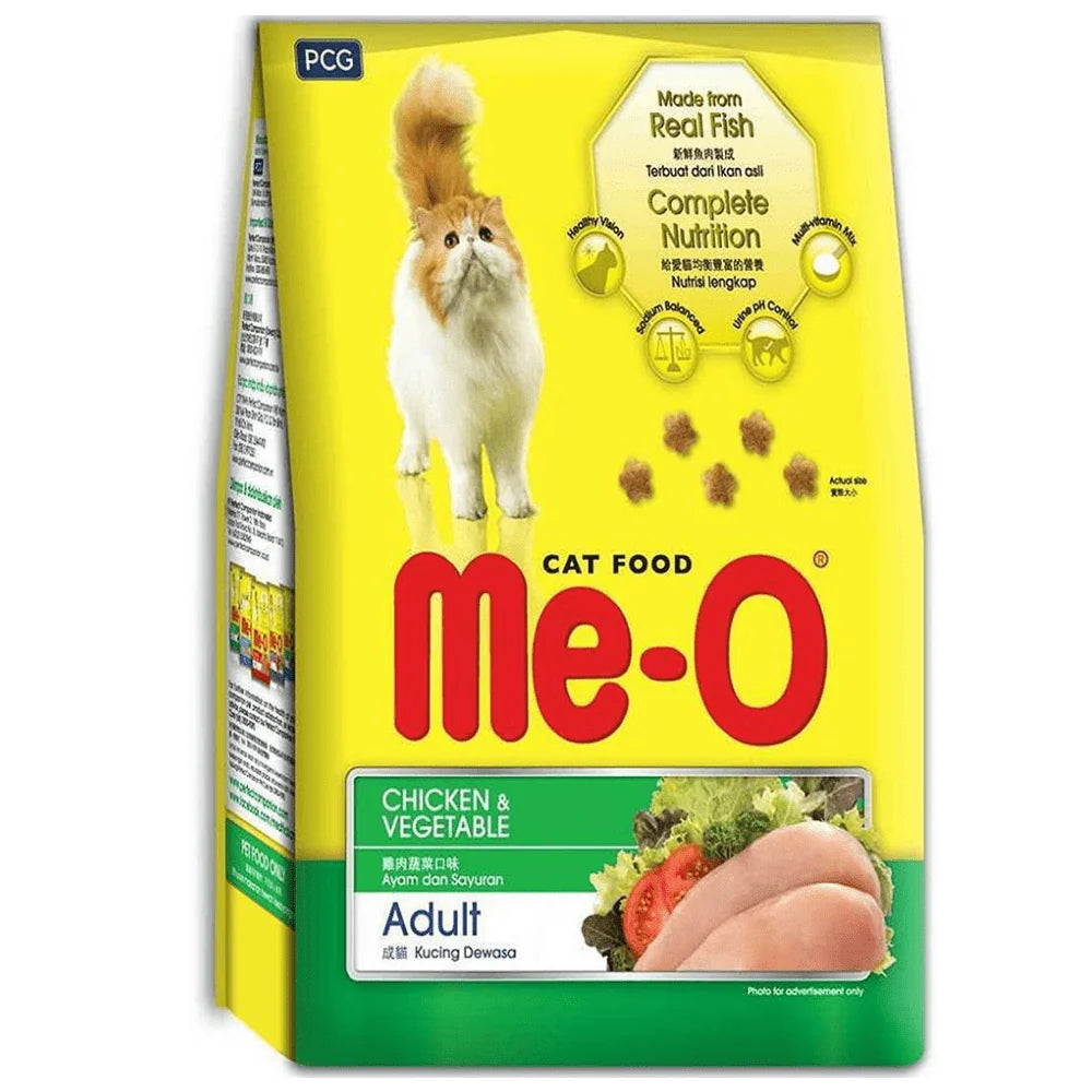 Me-O Adult Dry Cat Food Chicken & Vegetable