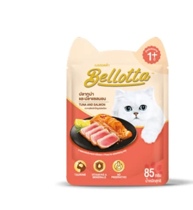 Product Title:
Bellota Tuna & Salmon Wet Cat Food in Gravy – Delicious & Nutritious Meal for Cats