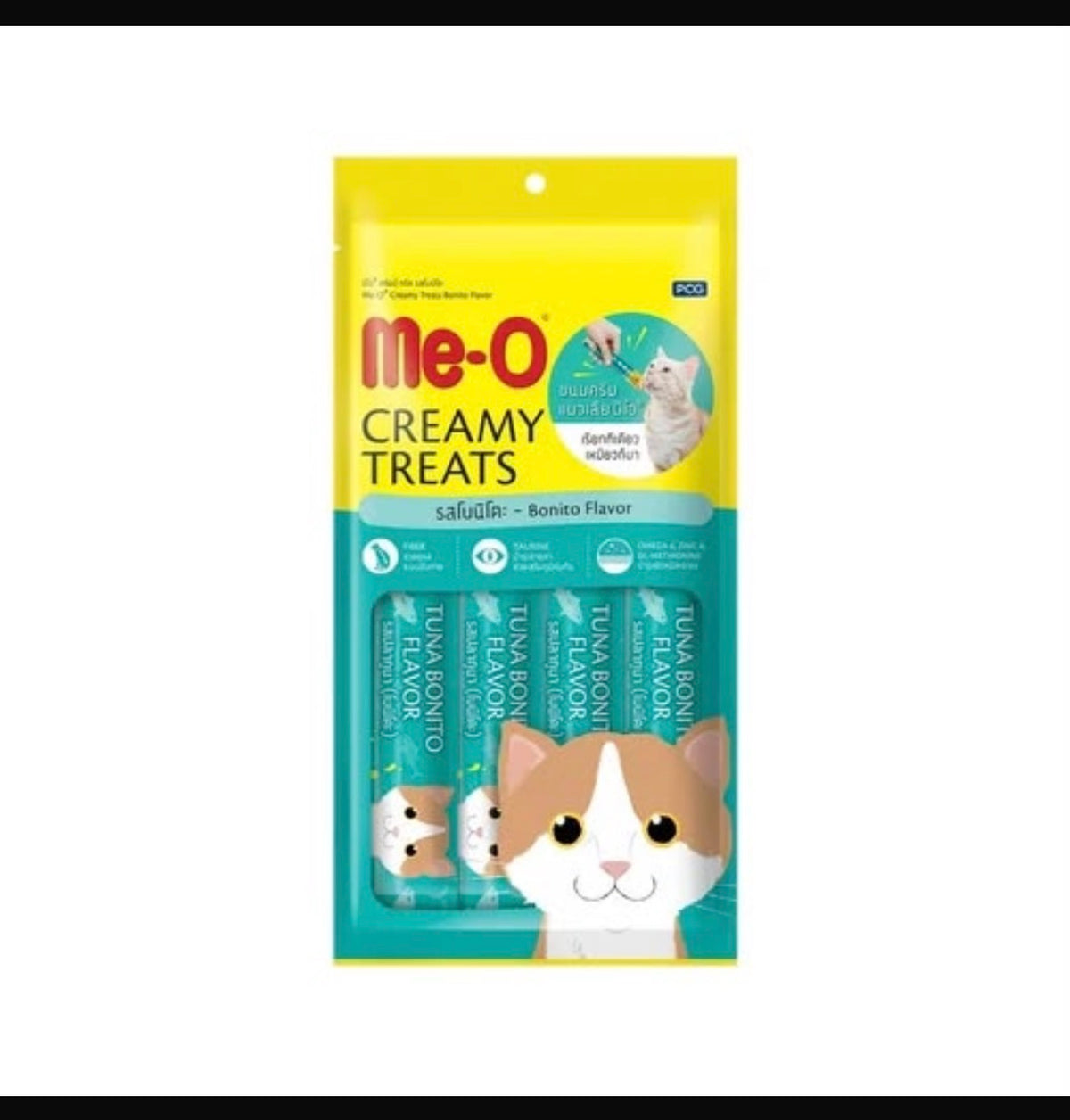 Me-O Creamy Treats for Cats – Delicious Lickable Cat Treat | Multiple Flavours