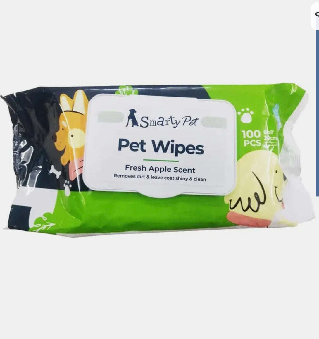 Smarty Pet Wipes – Gentle Cleaning Wipes for Dogs & Cats
